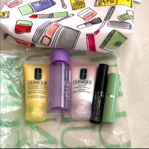 Clinique Skincare Lipstick Mascara Gift set 5 Pcs